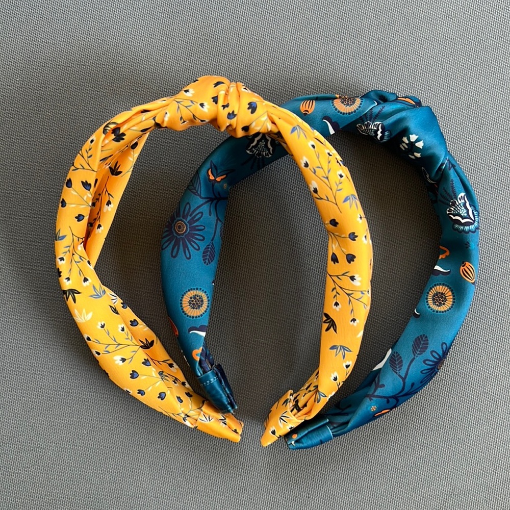 Headbands of Hope - Blue & Yellow Knotted Headbands